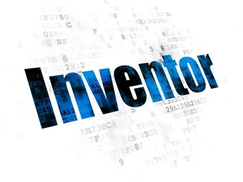 Science concept: Inventor on Digital background Stock Illustration