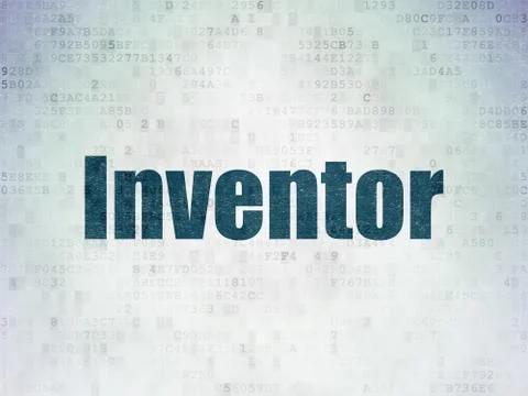 Science concept: Inventor on Digital Data Paper background Stockillustratie