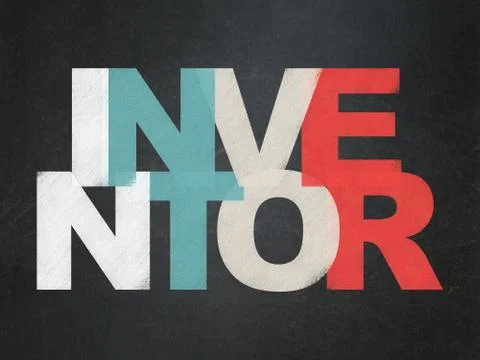 Science concept: Inventor on School board background Stock Illustration
