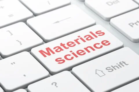 Science concept: Materials Science on computer keyboard background Stock Illustration