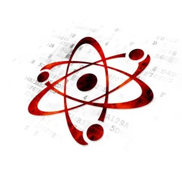 Science concept: Molecule on Digital background Illustrazione stock