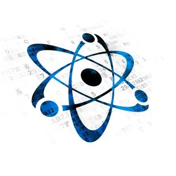 Science concept: Molecule on Digital background イラスト素材