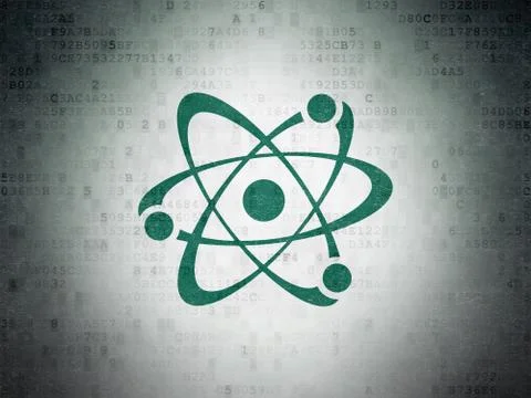 Science concept: Molecule on Digital Paper background イラスト素材