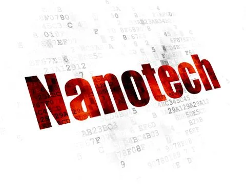 Science concept: Nanotech on Digital background Stock Illustration