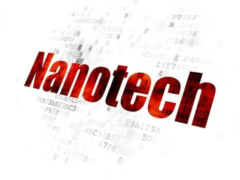 Science concept: Nanotech on Digital background Stockillustratie