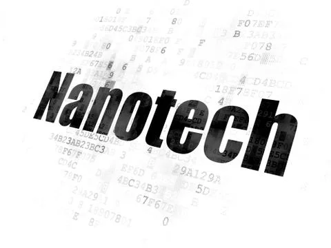 Science concept: Nanotech on Digital background 스톡 일러스트