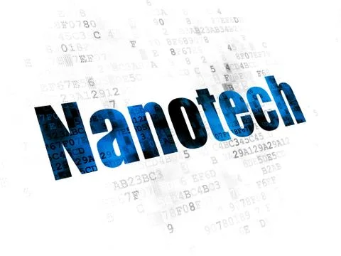 Science concept: Nanotech on Digital background 스톡 일러스트