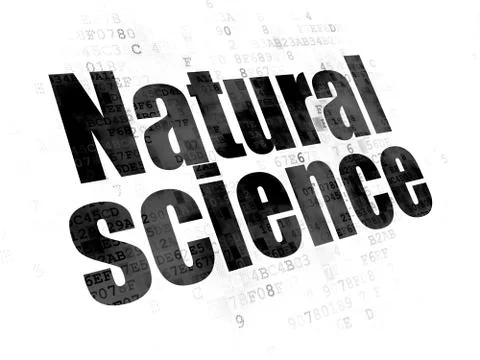 Science concept: Natural Science on Digital background Stockillustratie