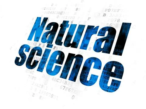 Science concept: Natural Science on Digital background Stock-Illustration