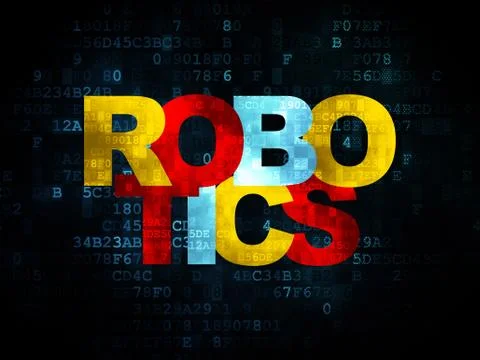 Science concept: Robotics on Digital background Stock Illustration