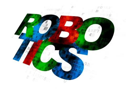 Science concept: Robotics on Digital background Stock Illustration