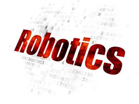 Science concept: Robotics on Digital background Stock Illustration