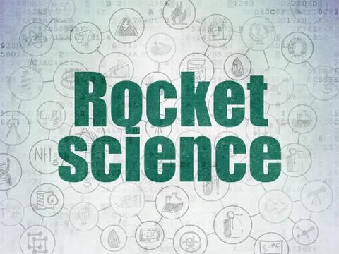 Science concept: Rocket Science on Digital Paper background イラスト素材