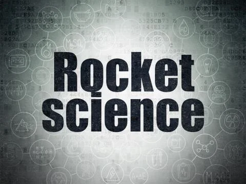 Science concept: Rocket Science on Digital Paper background Stock Illustration