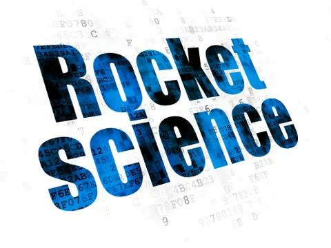Science concept: Rocket Science on Digital background Stock Illustration