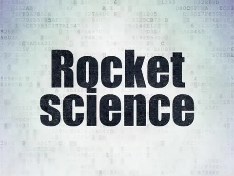 Science concept: Rocket Science on Digital Data Paper background イラスト素材