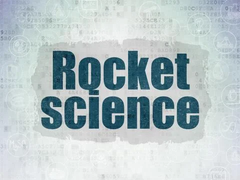 Science concept: Rocket Science on Digital Data Paper background イラスト素材