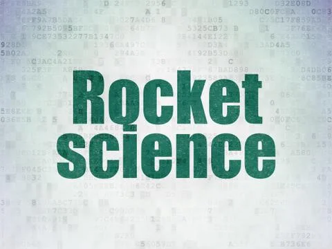 Science concept: Rocket Science on Digital Data Paper background イラスト素材