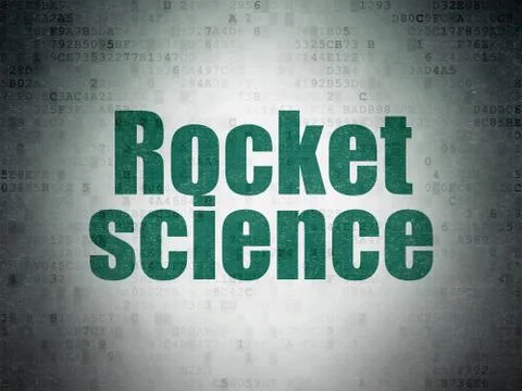 Science concept: Rocket Science on Digital Data Paper background イラスト素材