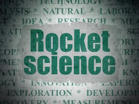 Science concept: Rocket Science on Digital Data Paper background Stock Illustration