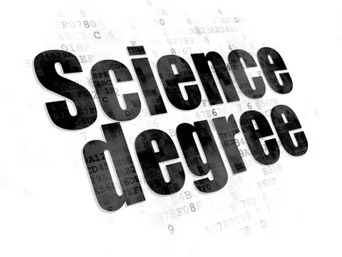 Science concept: Science Degree on Digital background Stock-Illustration