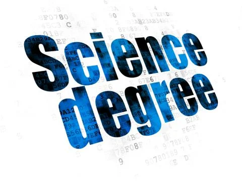 Science concept: Science Degree on Digital background Stock Illustration