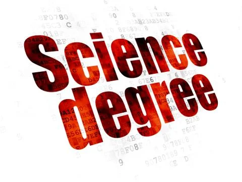 Science concept: Science Degree on Digital background Illustrazione stock