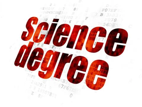 Science concept: Science Degree on Digital background Stock Illustration