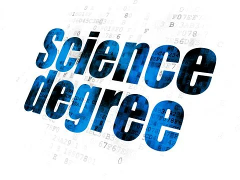 Science concept: Science Degree on Digital background Stock-Illustration