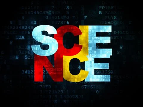 Science concept: Science on Digital background 库存插图