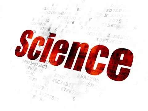 Science concept: Science on Digital background 스톡 일러스트