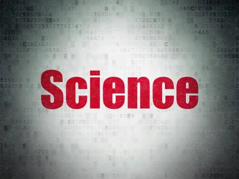 Science concept: Science on Digital Data Paper background イラスト素材
