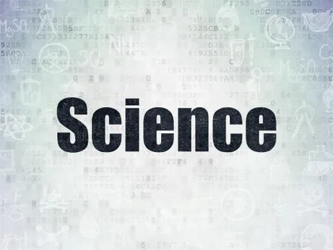 Science concept: Science on Digital Data Paper background 스톡 일러스트