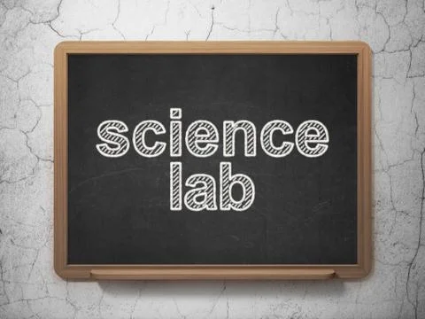 Science concept: Science Lab on chalkboard background 스톡 일러스트