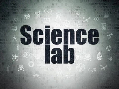 Science concept: Science Lab on Digital Paper background 스톡 일러스트