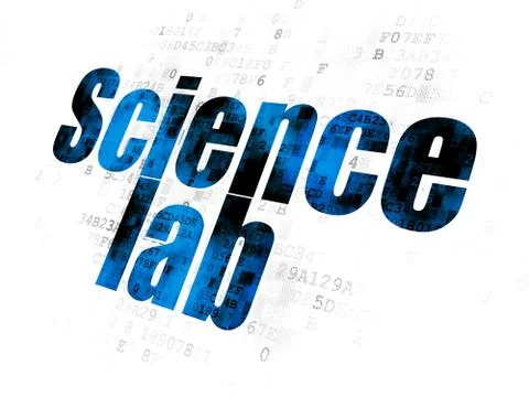 Science concept: Science Lab on Digital background Illustrazione stock