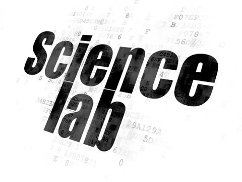 Science concept: Science Lab on Digital background Illustrazione stock