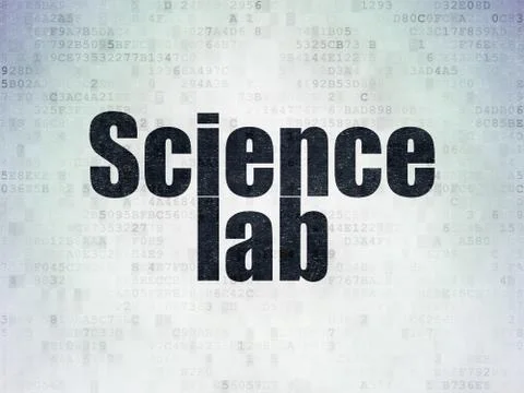 Science concept: Science Lab on Digital Data Paper background 스톡 일러스트