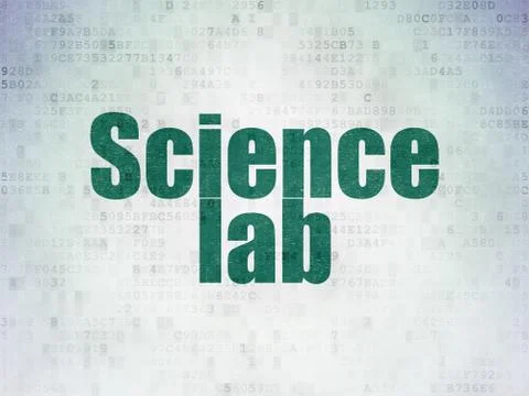 Science concept: Science Lab on Digital Data Paper background Stockillustratie
