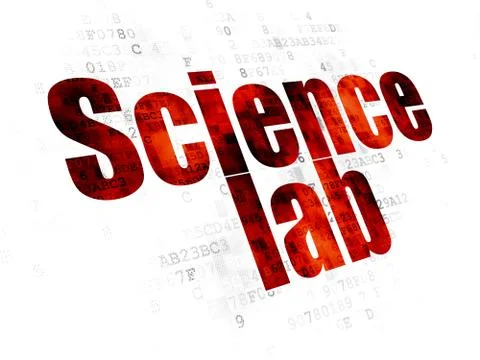 Science concept: Science Lab on Digital background 스톡 일러스트