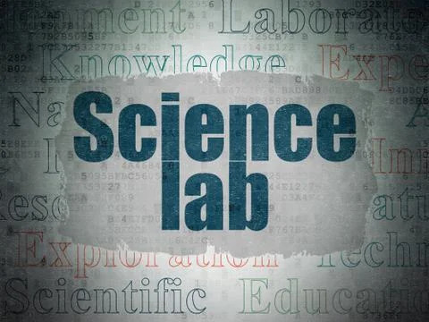 Science concept: Science Lab on Digital Data Paper background イラスト素材
