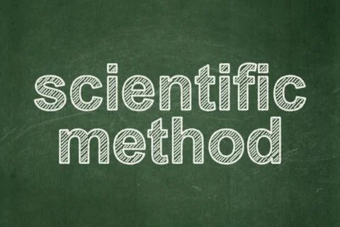 Science concept: Scientific Method on chalkboard background Illustrazione stock