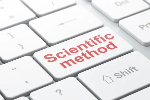 Science concept: Scientific Method on computer keyboard background Stock Illustration