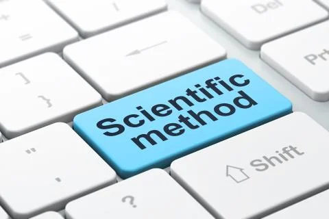 Science concept: Scientific Method on computer keyboard background イラスト素材