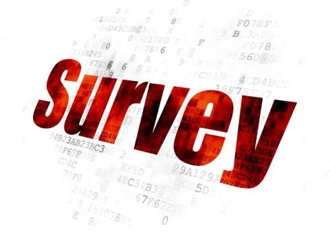 Science concept: Survey on Digital background Illustrazione stock