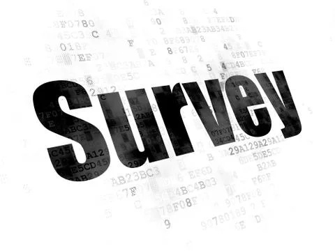 Science concept: Survey on Digital background Stock Illustration