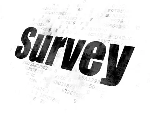 Science concept: Survey on Digital background Stock Illustration