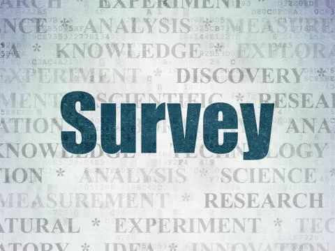 Science concept: Survey on Digital Data Paper background イラスト素材