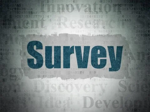 Science concept: Survey on Digital Data Paper background 스톡 일러스트