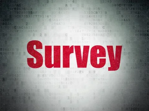 Science concept: Survey on Digital Data Paper background イラスト素材